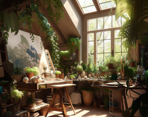 loneleaf8_Create_an_image_of_a_cozy_sunlit_artists_attic_stud_fa991ea4-c90f-4181-864b-b54a2e3667b0_1